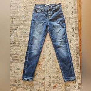 Kancan Buttonfly Skinny Jeans Sz 26 With 25" Inseam